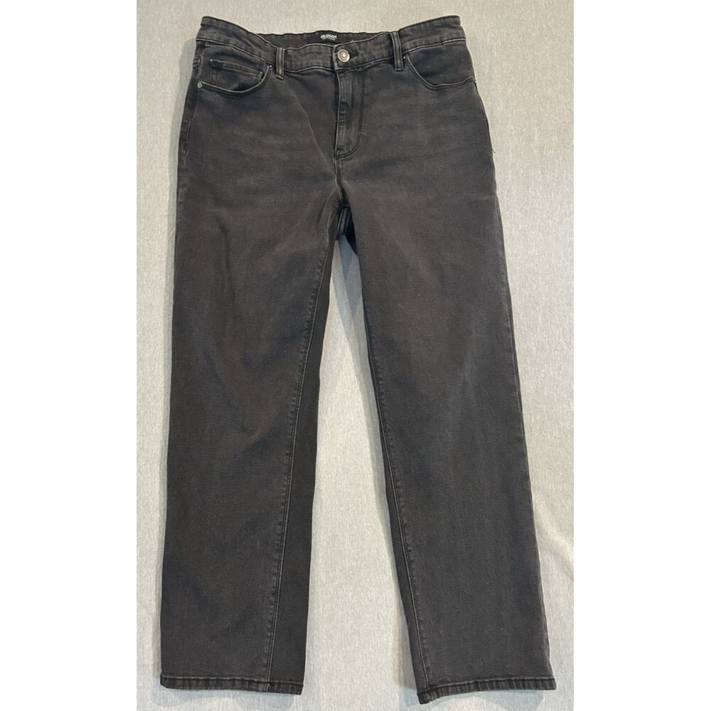 Hudson Women's Mid-Rise Signature Pockets Straight Jeans, Size 12